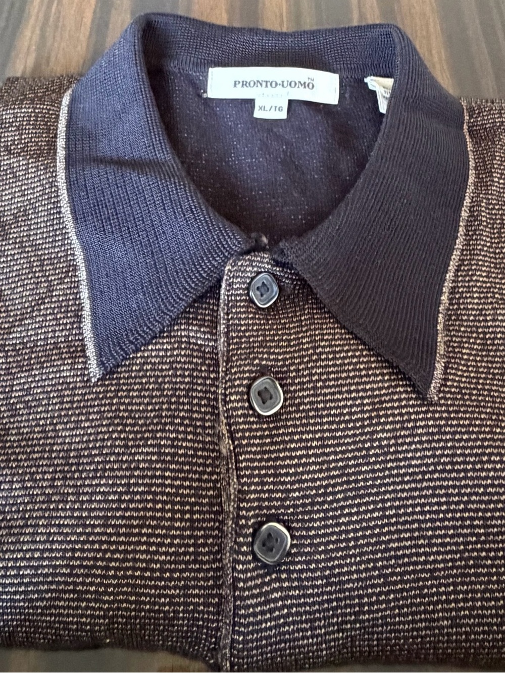 Pronto Uomo Black Knit Polo Luxury
